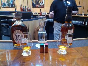 The tasting at Heaven Hill in Bardstown, KY.